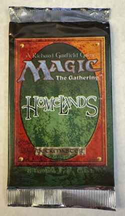 MTG: HOMELANDS Factory Sealed Booster Pack from Box - Magic - English 742818065085 - Image 1