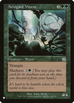 MTG ARROGANT WURM EXC - WURM ARROGANTE - TLI - MAGIC - Image 1