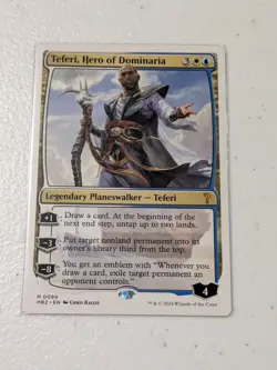 MTG Teferi, Hero of Dominaria - White Border - Mystery Booster 2 NM - Image 1