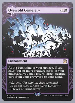 Oversold Cemetery - 33 - Wilds of Eldraine: Enchanting Tales (WOT) MTG - Image 1