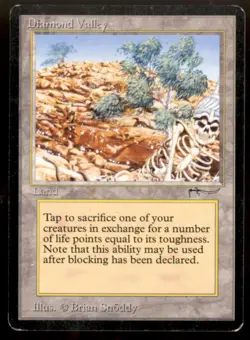 Magic MTG Arabian Nights Diamond Valley LIGHTLY PLAYED LP - Image 1