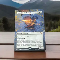 Aurelia's Vindicator Hand Painted Alter Murders at Karlov Manor Rare Mtg - Image 1