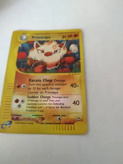 Primeape Reverse Holo Expedition 29/147 E-Series Vintage Pokemon 2002 - Image 3