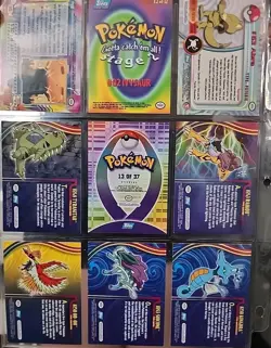 2000 Pokemon Topps Card Lot - Raikou, Tyranitar, Ho-Oh, Suicune, Kingdra, Ivysau - Image 2