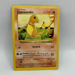 Pokemon - Charmander 46/102 Common - WOTC Base Set Shadowless - LP - Image 1