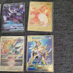 Lot of 6 Custom Pokemon Cards - Metal Gold & Shadow Art - Charizard, Arceus - Image 3