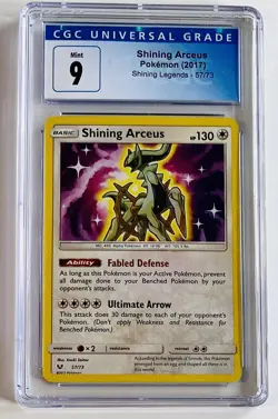 Pokemon Card Shining Legends Shining Arceus 57/73 Holo CGC 9 Mint - Image 1