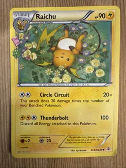Pokemon TCG - Raichu RC9/RC32 - Generations - Radiant Collection - DMG - Image 1