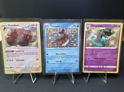 Pokemon- TCG Trading Cards Baby Shiny Greedent, Tatsugiri, Dragapult (lot3) - Image 1