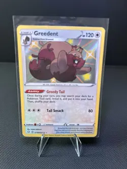 Pokemon- TCG Trading Cards Baby Shiny Greedent, Tatsugiri, Dragapult (lot3) - Image 4