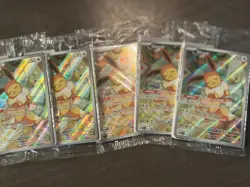Eevee Pokemon Promo Card (5x Eevee Cards) Sealed Prismatic Evolutions ETB Card - Image 1