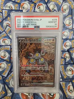 Sandy Shock ex SAR 215/187 Terastal Festival Pokemon Card Japanese PSA 10 - Image 1