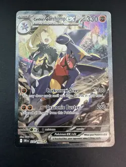 Pokemon TCG Destined Rivals Cynthia's Garchomp EX #232/182 SIR NM+ #2 - Image 1