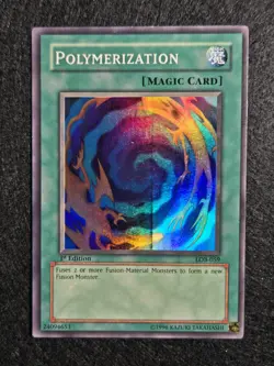 Polymerization LOB-059 - Super Rare 1st Edition - LP Print Line - Yu-Gi-Oh - Image 1