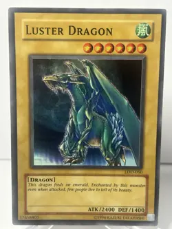 Yugioh Luster Dragon LOD 050 Unlimited Super Rare MP - Image 1