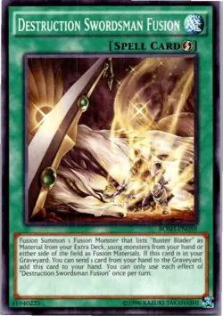 Destruction Swordsman Fusion #BOSH-EN059 Yugioh Lightly played Unlimited - Image 1