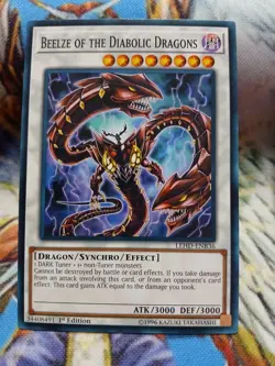 Yugioh Beelze of the Diabolic Dragons Common LEHD-ENB36 1st Near Mint - Image 1