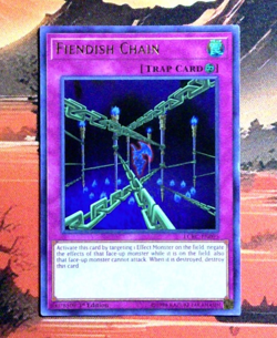 YuGiOh! Fiendish Chain LCKC-EN095 1st Edition NM/VNM UR - Image 1