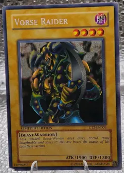Yu-Gi-Oh Vorse Raider CT2-EN003 Secret Rare Limited Edition Damaged - Image 1