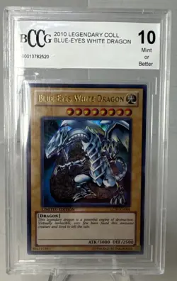 Yu-Gi-Oh! GRADED Blue-Eyes White Dragon LC01-EN004 Ultra Rare Beckett BCCG 10 - Image 1