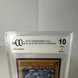 Yu-Gi-Oh! GRADED Blue-Eyes White Dragon LC01-EN004 Ultra Rare Beckett BCCG 10 - Image 2