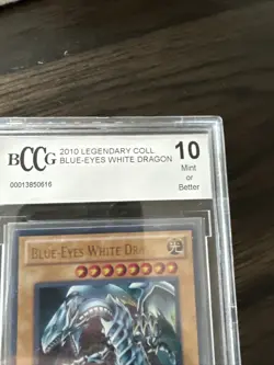 Yugioh Legendary Collection Blue-Eyes White Dragon Beckett 10 LC01-EN004 MINT - Image 3