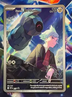 Pokemon TCG Steven's Beldum SVP 207 Rival Battle Deck Black Star Promo Card NM - Image 1