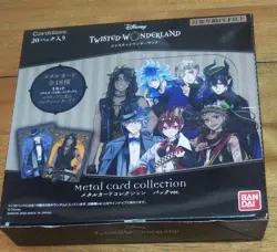 BANDAI Disney Twisted Wonderland Metal Card Collection Pack Ver Box Japanese NEW - Image 1
