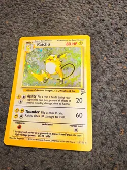 Raichu Pokemon card - Good Condition - Image 3