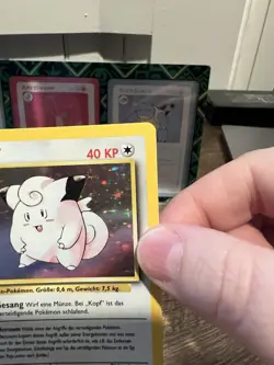 Piepi 1st Edition Base Set Rare Holo Pokemon Cards GERMAN (Clefairy) RARE LP - Image 4