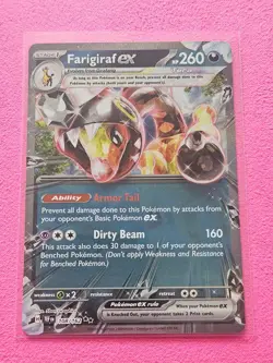 Pokemon TCG Farigiraf EX S&V Temporal Forces Holo Double Rare Card 108/162 - Image 2
