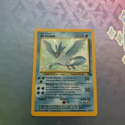 Articuno Holo Pokemon Card 2/62 Fossil Set Original 1999 - Image 1