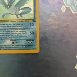 Articuno Holo Pokemon Card 2/62 Fossil Set Original 1999 - Image 5