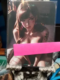 9 1/1 D.va Dva Anime Spicy Lonestar Customs Waifu Topless Card Reserved! - Image 3