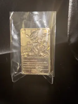 1999 Mewtwo Pokemon Gold Plated Card 23K Limited Edition Burger King Exclusive - Image 2