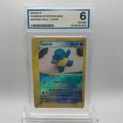 OCG 6 Squirtle 131/165 Reverse Holo (2002) Expedition Pokemon Card - Image 1