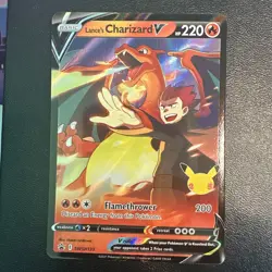 Pokemon Lance's Charizard V SWSH133 Black Star Promo TCG Celebrations Card NM/M - Image 1