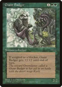 Giant Badger - Medium Play MTG Promos: Media - Image 1