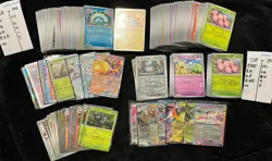 Pokemon Bulk Lot 430+ Cards Reverse Holo Rare, Ex Surging Sparks + Paradox Rift - Image 1