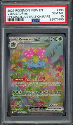 PSA 10 Venusaur ex (SIR) Scarlet & Violet 151 198/165 Holo Pokemon Card B24 - Image 1