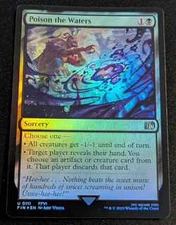 MTG - Poison the Waters FOIL - Final Fantasy - Pack Fresh!! - Image 1