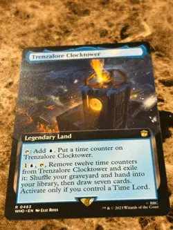 TRENZALORE CLOCKTOWER Magic Gathering MTG Dr Who Extended Art - Image 1