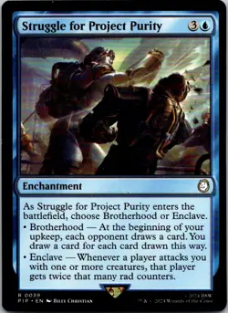 Magic the Gathering HP Struggle for Project Purity Fallout Commander MTG - Image 1