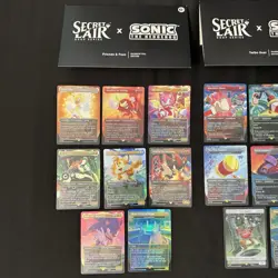 Magic The Gathering Secret Lair x Sonic Foil Bundle Chasing Adventure Turbo Gear - Image 2