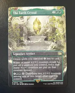 MTG Final Fantasy The Earth Crystal Borderless - FIN #342 Magic Commander NM - Image 1