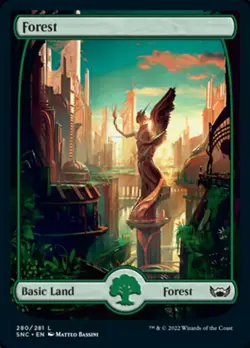 Forest (280) x1 1x FOIL Streets of New Capenna NM MTG - Image 1