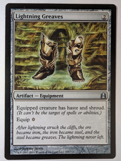 Lightning Greaves LP Commander 2011 MTG Magic the Gathering - Image 2