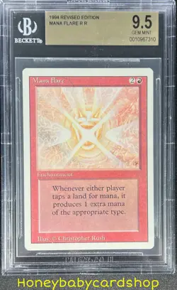 MTG 3rd Edition Revised 1994 Mana Flare BGS 9.5 GEM MINT Old School 93/94 - Image 1