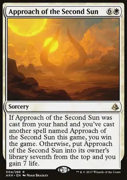 MTG Magic the Gathering Approach of the Second Sun (4/347) Amonkhet NM - Image 1