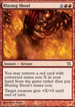 MTG Blazing Shoal, Moderate Play, English Betrayers of Kamigawa - Image 1